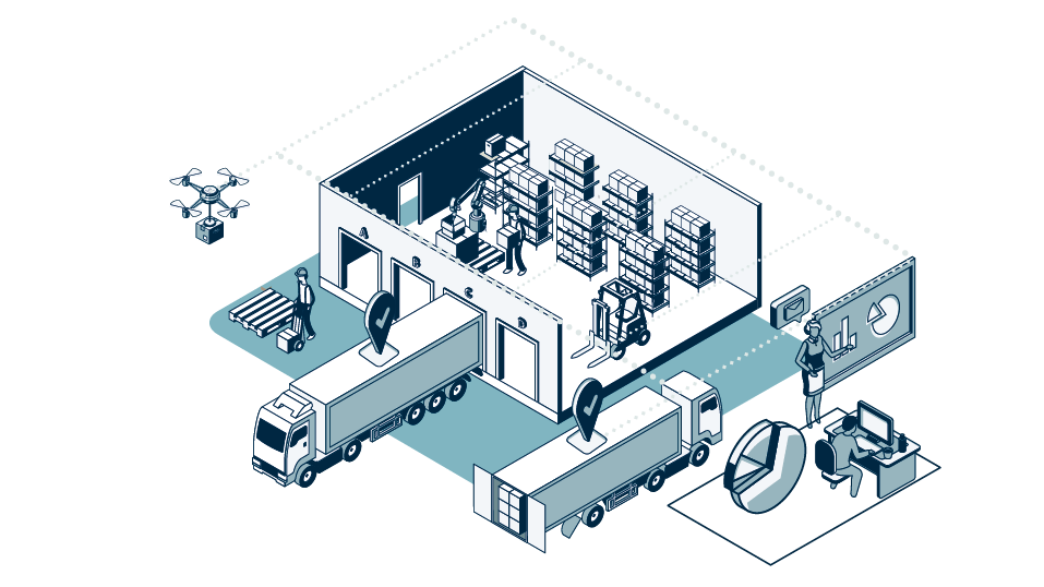 IT Planung: Icon für den Teilbereich IT Lösungen Logistik