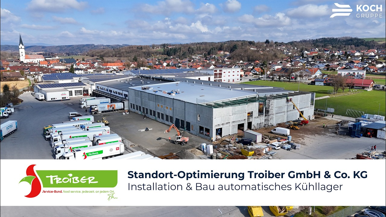 Troiber Hofkirchen: Bau automatisiertes Kühllager #logistik #lebensmittelindustrie #automatisierung