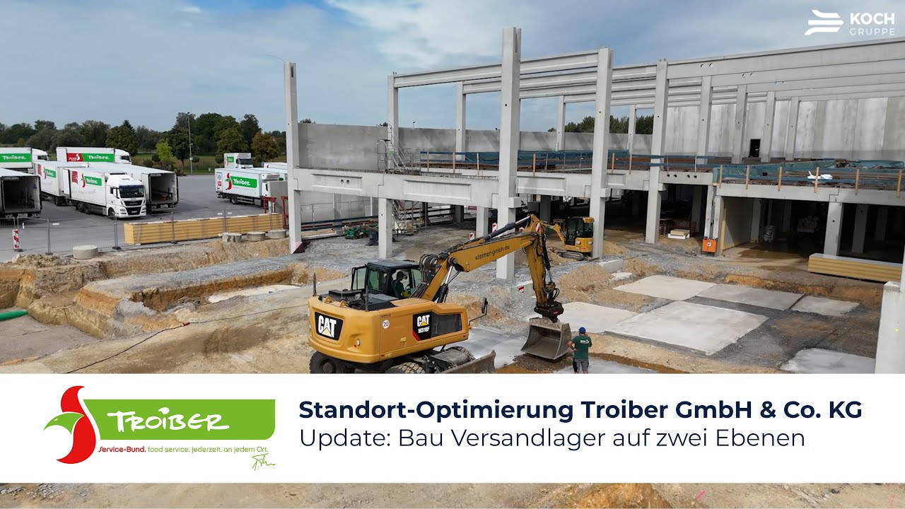 Update Troiber GmbH & Co. KG: #bau Versandlager auf zwei Ebenen #automatisierung #logistik